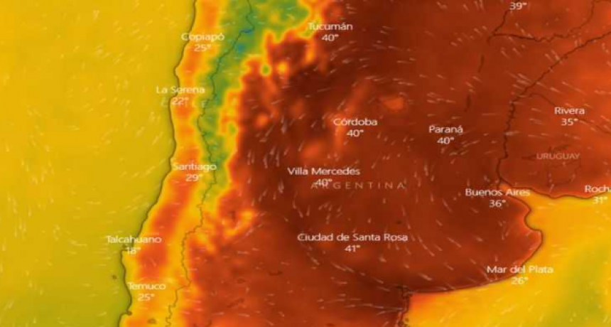 Chaco bajo alerta "rojo" por temperaturas extremas para el norte del pa&iacute;s
