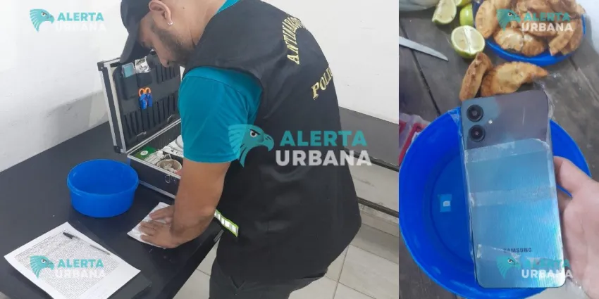 Microtr&aacute;fico: escondi&oacute; un tel&eacute;fono en alimentos para un detenido