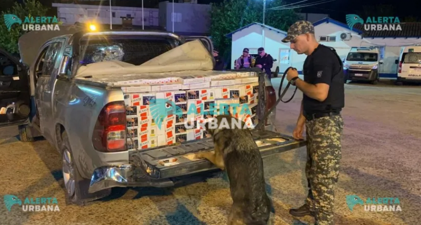 Persecuci&oacute;n, disparos y secuestro de una Hilux cargada con contrabando en Makall&eacute;
