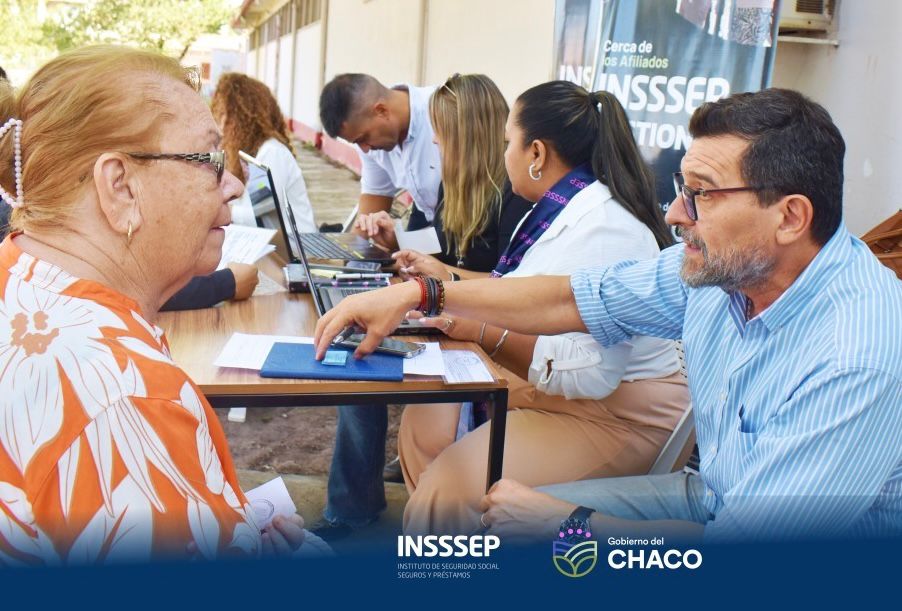 Operativo del Insssep en Pampa Almir&oacute;n