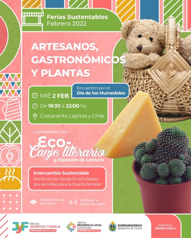Barranqueras invita a participar de una Feria Sustentable para celebrar el D&iacute;a de los Humedales