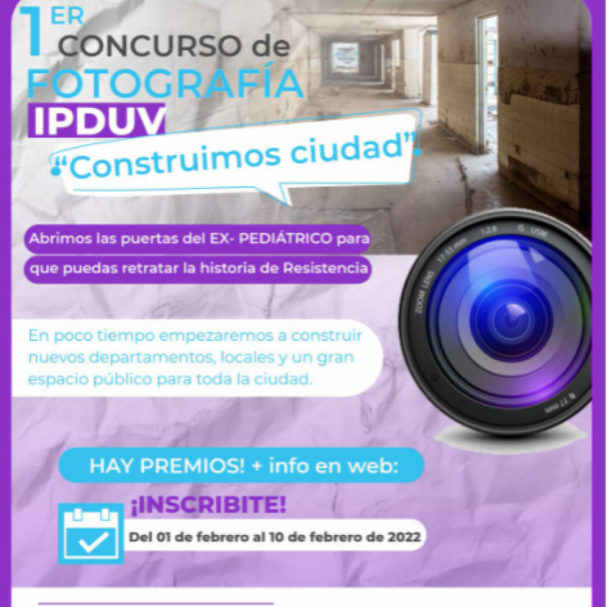 "Construimos Ciudad", el primer concurso de fotograf&iacute;a del IPDUV
