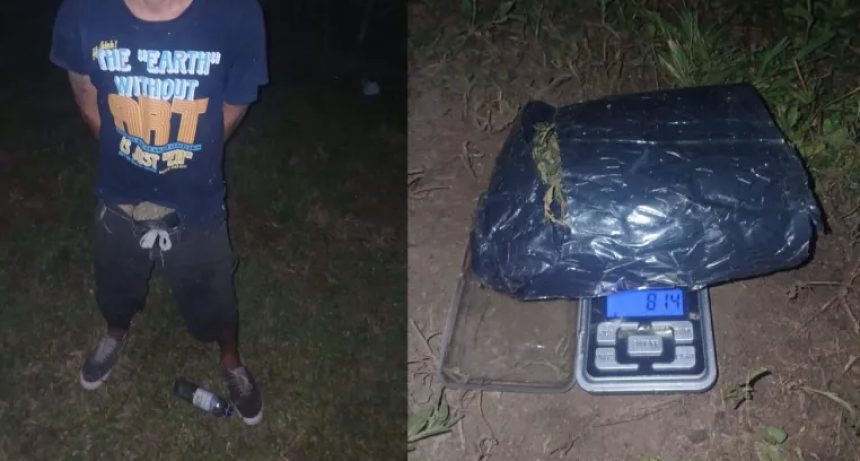 Secuestran m&aacute;s de 80 gramos de marihuana en operativo sobre ruta 90