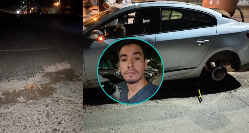 Un conductor denuncia en Alerta Urbana que destroz&oacute; su auto por un bache en avenida Soberan&iacute;a