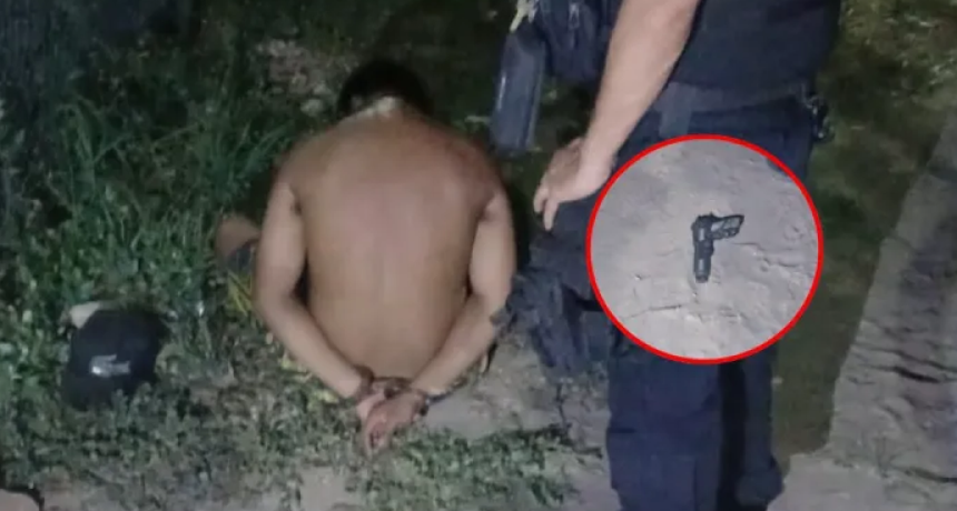 Intent&oacute; entrar a una casa en Barranqueras con un arma de juguete y termin&oacute; detenido