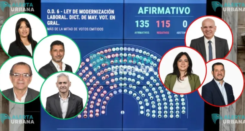 Reforma laboral: as&iacute; votaron los legisladores chaque&ntilde;os