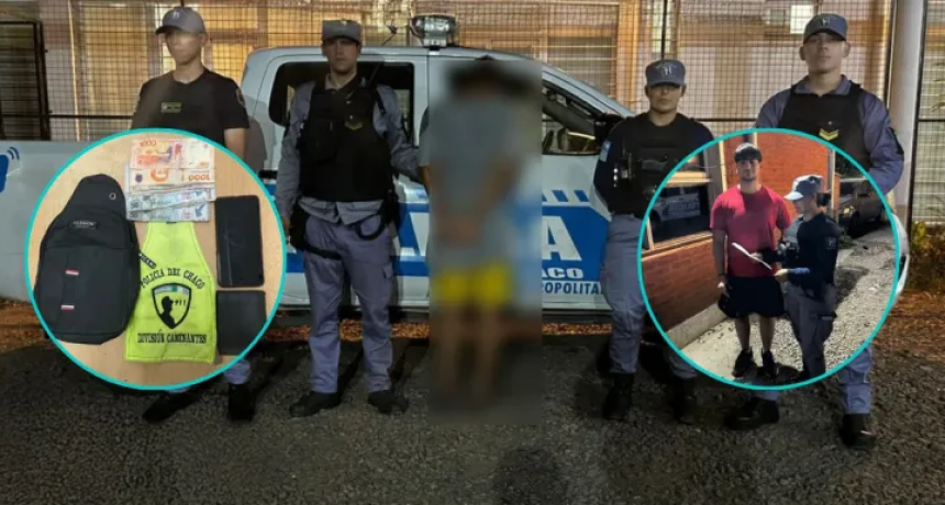 Un aprehendido por robo motochorro a un adolescente en pleno centro de Resistencia