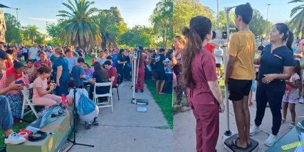 Masiva jornada sanitaria en Las Bre&ntilde;as antes del inicio de clases