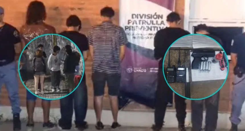 Pandilla ingres&oacute; a un edificio abandonado en el centro de Resistencia: ten&iacute;an armas y un equipo de radio