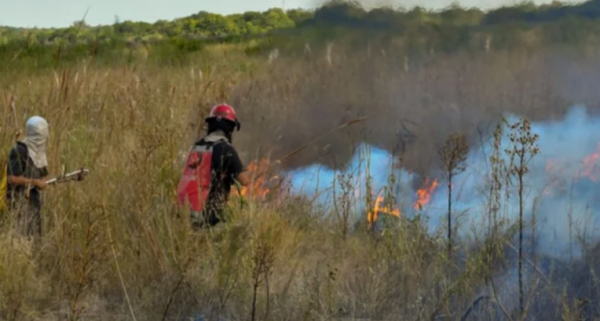 Un rebrote de incendios avanza por los Esteros del Iber&aacute;