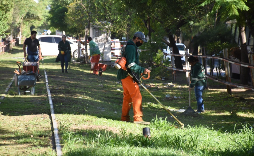 Se inici&oacute; en Resistencia el saneamiento integral de todas las avenidas con m&aacute;s de 2.000 operarios de servicio