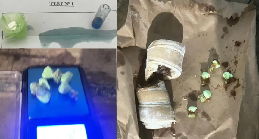 Ocult&oacute; coca&iacute;na en facturas para un detenido en la S&eacute;ptima y fue aprehendido