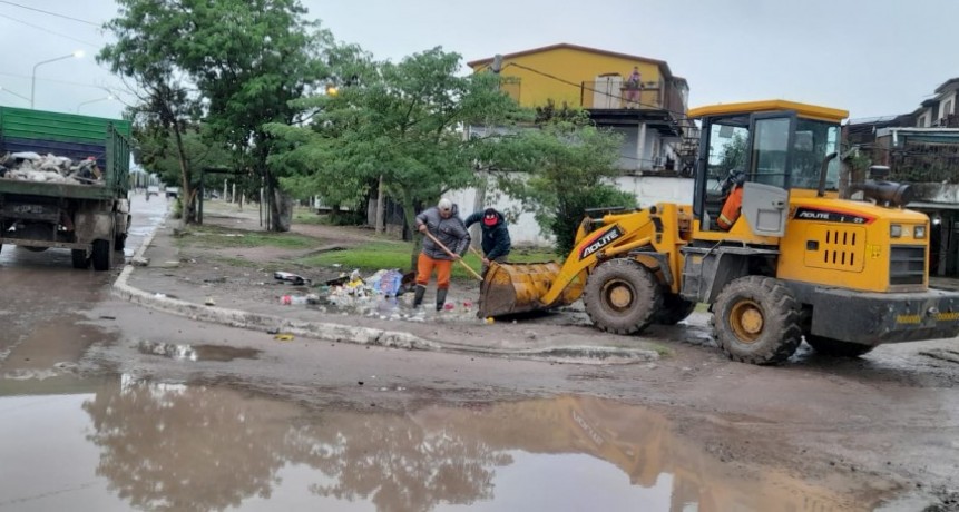 Se reforz&oacute; los trabajos de servicios con un operativo integral, por las inclemencias clim&aacute;ticas