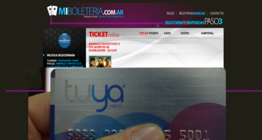 Banco de Chaco mantiene la promoci&oacute;n 2x1 en Cinemacenter con Tarjeta Tuya y Billetera 24