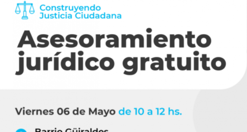 Jornada de asesoramiento jur&iacute;dico gratuito en el Barrio G&uuml;iraldes  