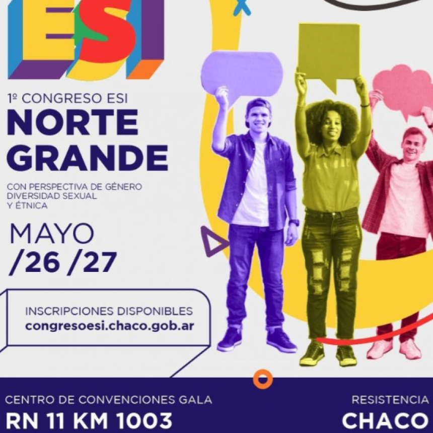 Chaco ser&aacute; sede de congreso de educaci&oacute;n sexual