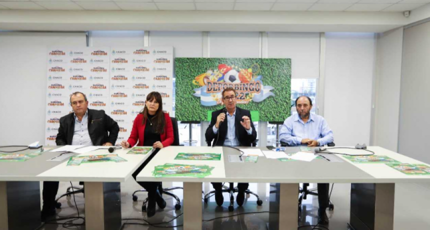 Loter&iacute;a Chaque&ntilde;a present&oacute; un nuevo sorteo del &ldquo;Deporbingo&rdquo; en beneficio de los clubes