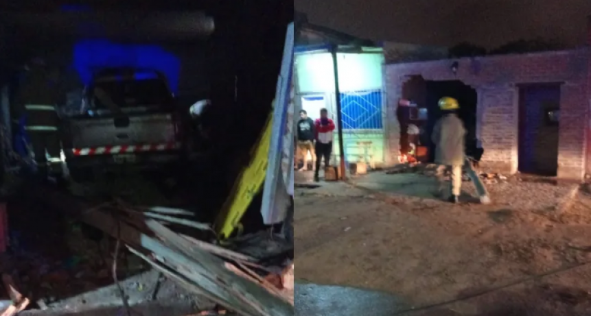 Un conductor choc&oacute; contra la pared de una casa y provoc&oacute; que tres menores y una mujer queden entre los escombros