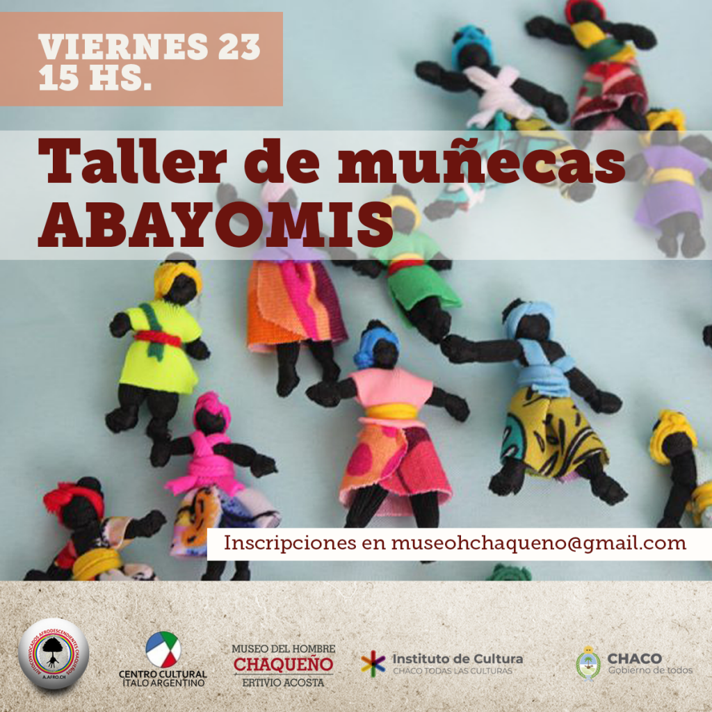 Taller de confecci&oacute;n de mu&ntilde;eca Abayomi en el Museo del Hombre Chaque&ntilde;o
