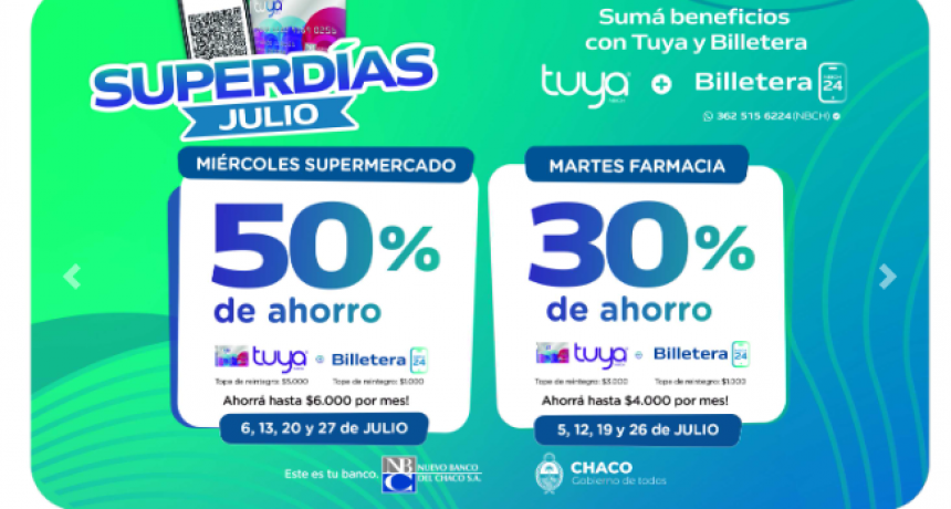 Se renuevan los Superd&iacute;as de Nuevo Banco del Chaco
