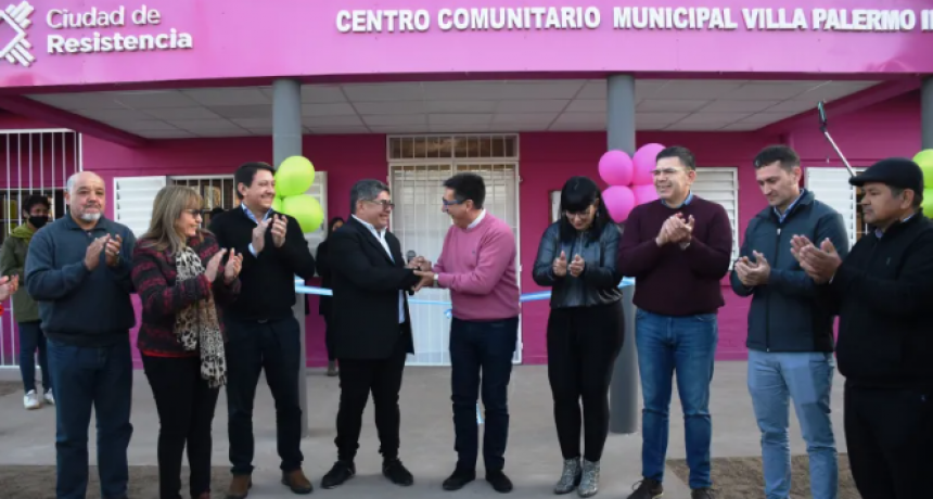 El Municipio de Resistencia inaugur&oacute; la obra del Centro Comunitario de Villa Palermo II
