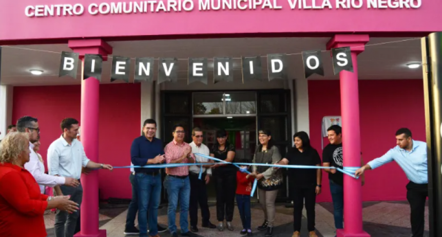 Gustavo Mart&iacute;nez inaugur&oacute; la refacci&oacute;n y ampliaci&oacute;n del Centro Comunitario Municipal de Villa R&iacute;o Negro