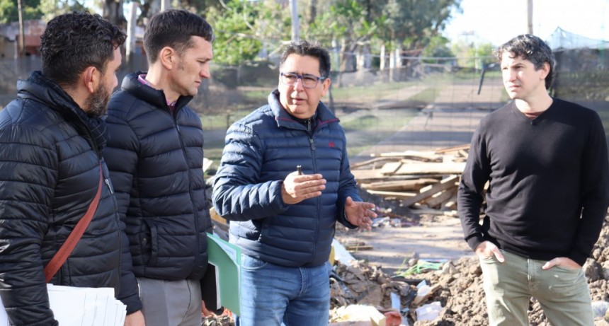 &ldquo;Trabajamos en el Tiro Federal para recuperarlo y ordenarlo para el disfrute de vecinos y vecinas&rdquo;, dijo Gustavo Mart&iacute;nez tras recorrer las obras junto a Diego Ar&eacute;valo