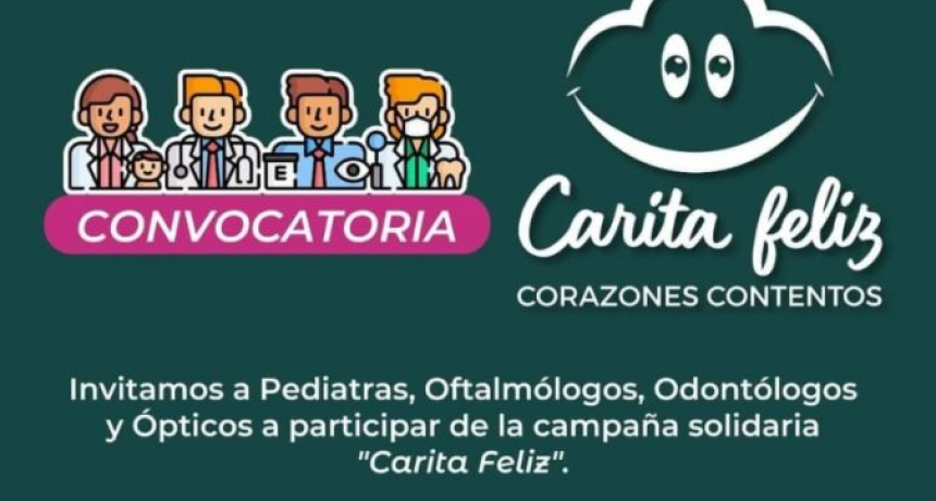Resistencia convoca a profesionales de la salud a sumarse al programa solidario &ldquo;Carita feliz&rdquo;