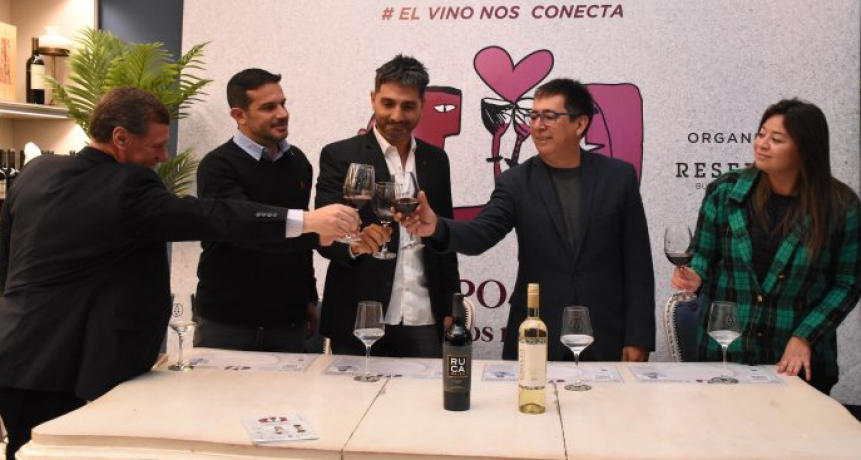 Gustavo Mart&iacute;nez acompa&ntilde;&oacute; el lanzamiento de la 11&deg; Expo Vinos y Encantos Regionales