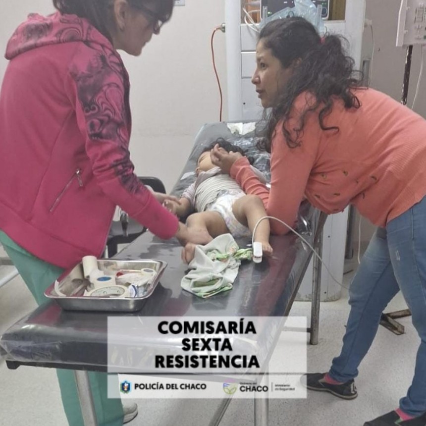 Auxilio policial para beb&eacute; que lleg&oacute; inconsciente a la comisar&iacute;a