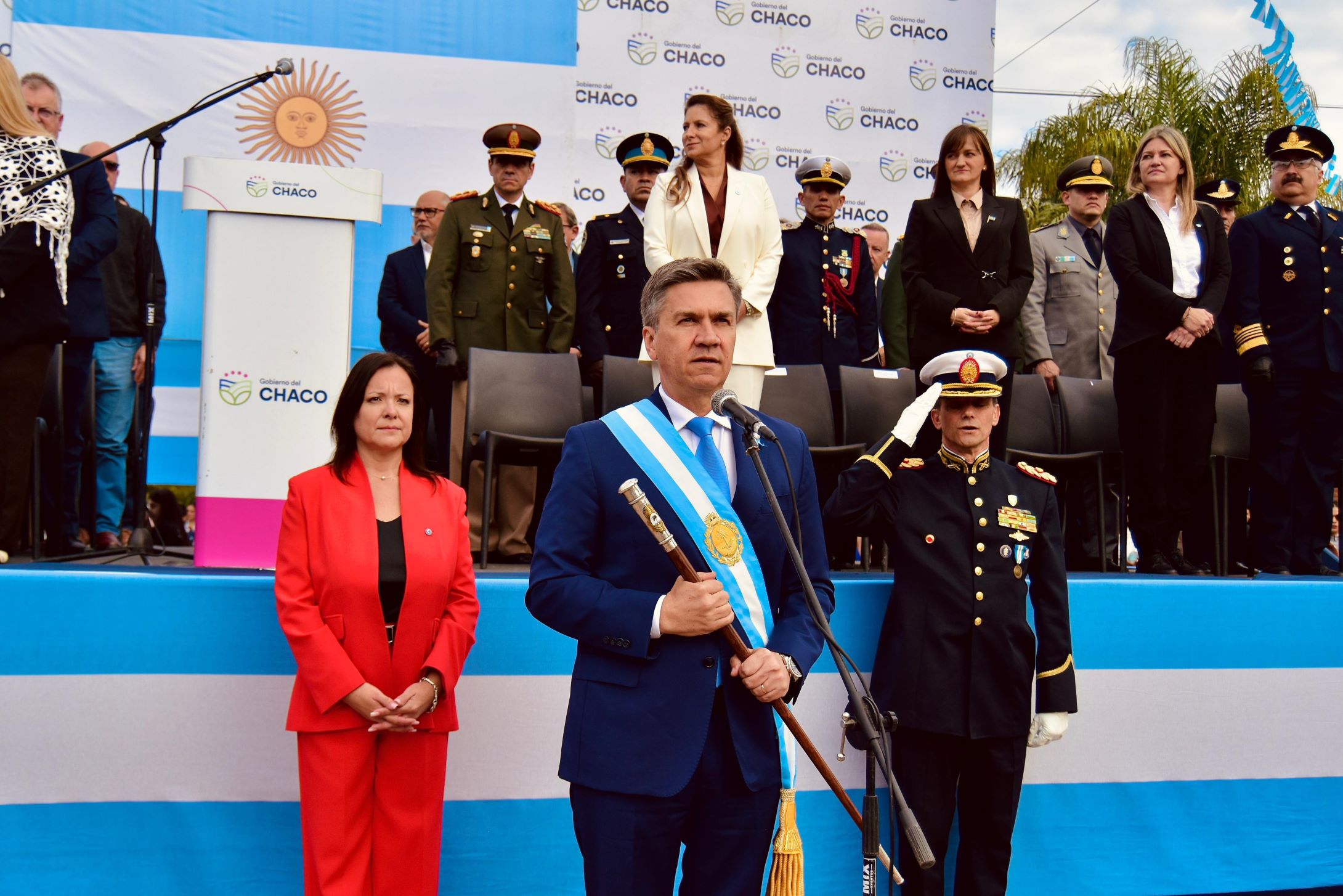 Zdero particip&oacute; del acto por el D&iacute;a de la Independencia en Tres Isletas