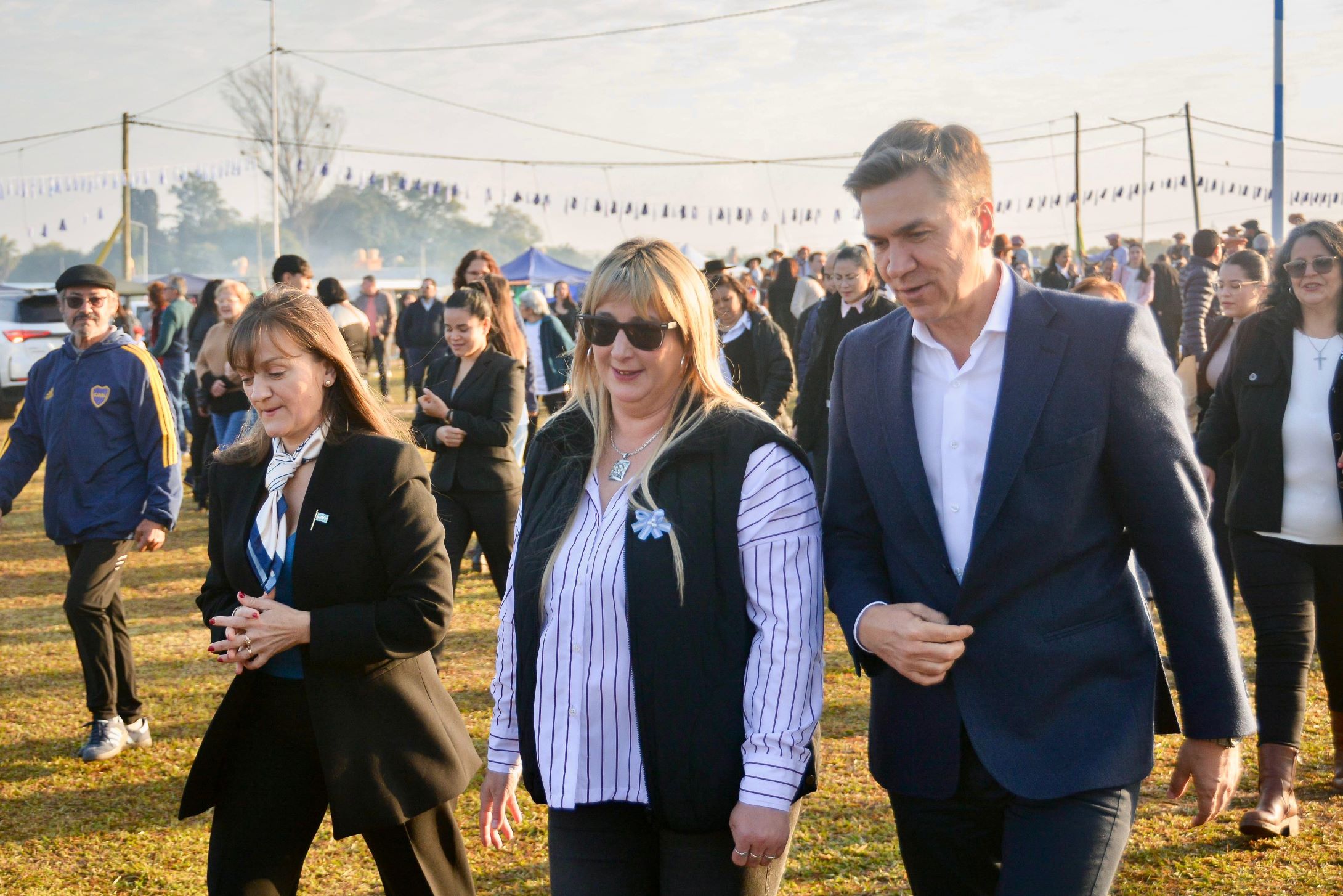 Zdero acompa&ntilde;&oacute; el festival de la Bandera en Colonia Popular