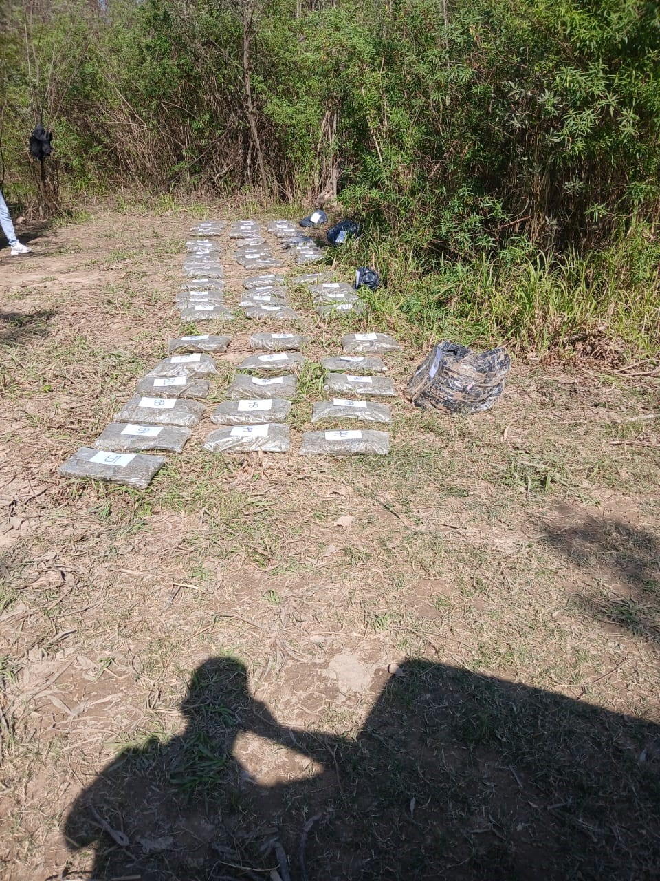  Descartan casi 60 kilos de marihuana en Villa R&iacute;o Bermejito