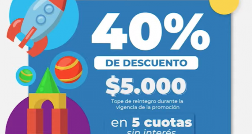 Desde el 15 hasta el 21 de agosto habr&aacute; 40% de descuento en compras por el Mes de las Infancias