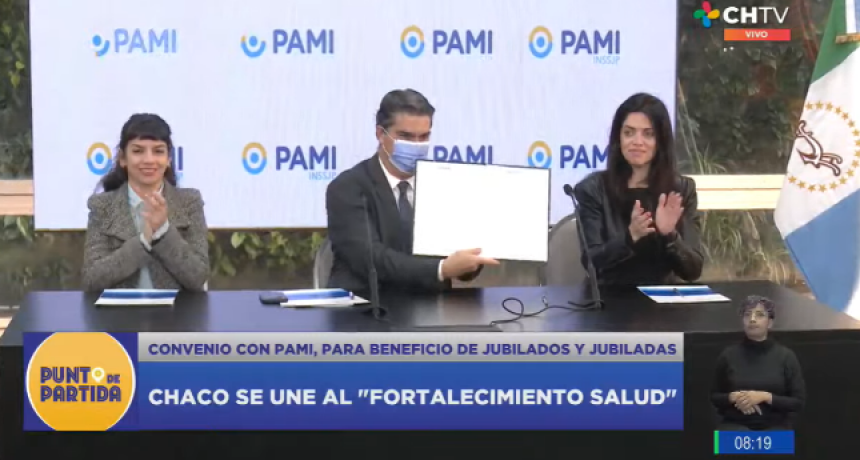 Jorge Capitanich firm&oacute; un acuerdo de cooperaci&oacute;n con el PAMI