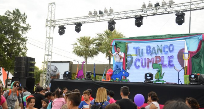 Tu Banco Cumple: este jueves, fiesta familiar en el Domo del Centenario