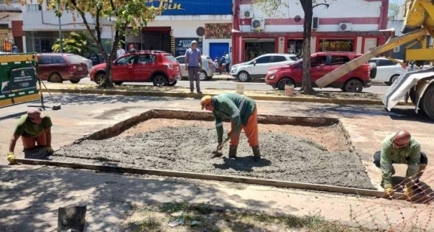 El municipio de Resistencia contin&uacute;a con los operativos de bacheo en distintos sectores