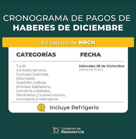 Resistencia paga los sueldos a municipales este mi&eacute;rcoles 28